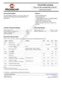 MX553DBG166M666 Datasheet Cover