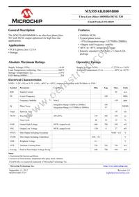 MX555ABJ100M000 Datasheet Cover