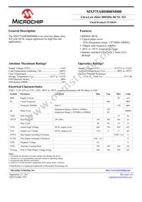 MX575ABD800M000 Datasheet Cover