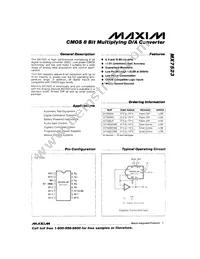 MX7523KCWE+ Datasheet Cover