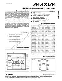 MX7542SQ Datasheet Cover