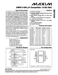 MX7548KCWP+T Datasheet Cover