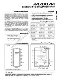 MX7578KCWG+ Datasheet Cover