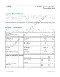 MX7705EWE+T Datasheet Page 2
