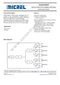 MX852EB0027 Datasheet Cover