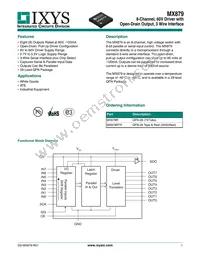 MX879RTR Datasheet Cover