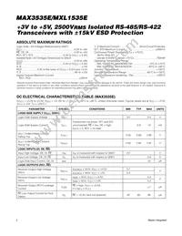 MXL1535EEWI Datasheet Page 2