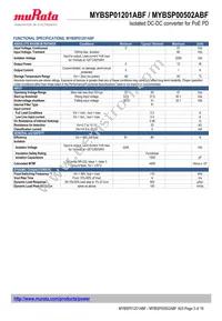 MYBSP01201ABF Datasheet Page 3