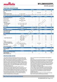 MYLSM00502ERPL Datasheet Page 3