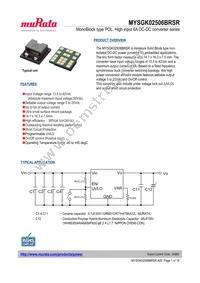 MYSGK02506BRSR Datasheet Cover