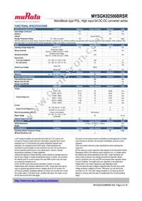 MYSGK02506BRSR Datasheet Page 3