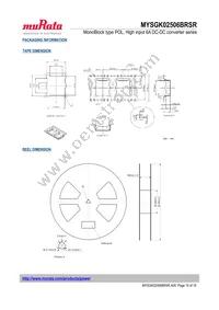 MYSGK02506BRSR Datasheet Page 15