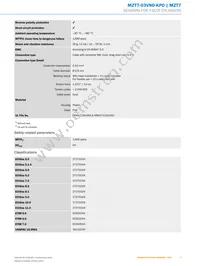 MZT7-03VNO-KP0 Datasheet Page 3