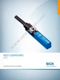 MZT7-03VPO-KP0 Datasheet Cover