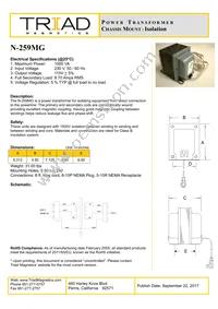 N-259MG Datasheet Cover