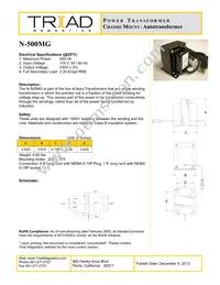 N-500MG Datasheet Cover