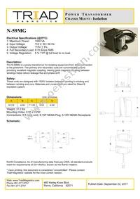 N-59MG Datasheet Cover