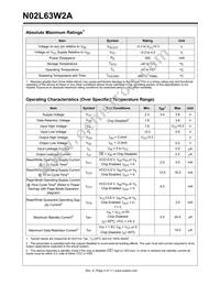 N02L63W2AB25I Datasheet Page 4