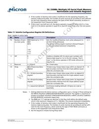 N25Q256A73ESF40G TR Datasheet Page 23