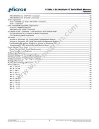 N25Q512A81GSF40F TR Datasheet Page 3