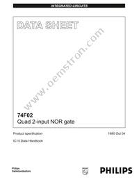 N74F02D Datasheet Cover