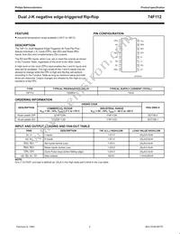 N74F112D Datasheet Page 2