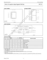 N74F112D Datasheet Page 3