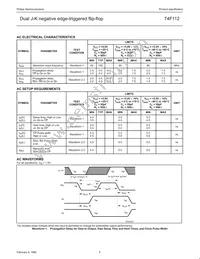 N74F112D Datasheet Page 5