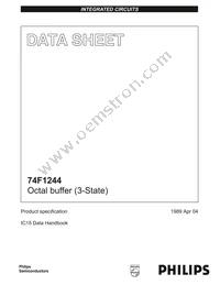 N74F1244D Datasheet Cover
