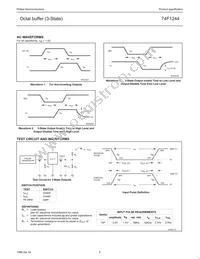 N74F1244D Datasheet Page 5