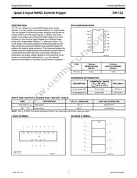 N74F132D Datasheet Page 2