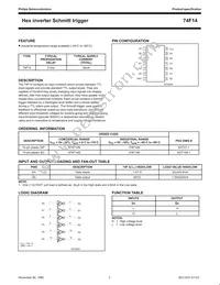 N74F14D Datasheet Page 2