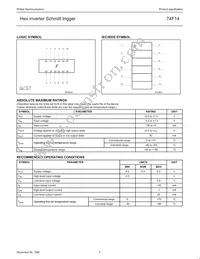 N74F14D Datasheet Page 3