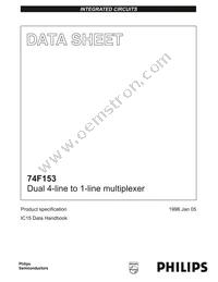 N74F153N Datasheet Cover