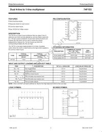 N74F153N Datasheet Page 2