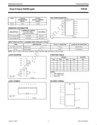 N74F20D Datasheet Page 2