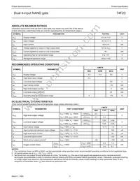 N74F20D Datasheet Page 3