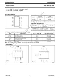 N74F243D Datasheet Page 2