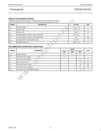 N74F243D Datasheet Page 4