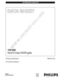 N74F260N Datasheet Cover