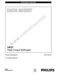 N74F27N Datasheet Cover