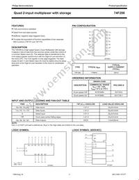 N74F298D Datasheet Page 2