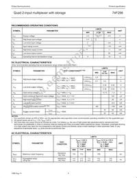 N74F298D Datasheet Page 4