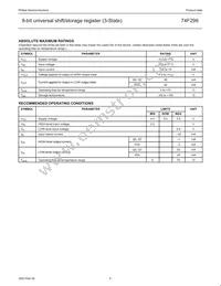 N74F299D Datasheet Page 5