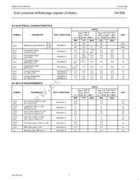 N74F299D Datasheet Page 7