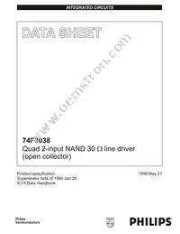 N74F3038D Datasheet Cover