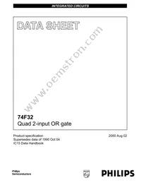 N74F32D Datasheet Cover
