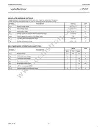 N74F367D Datasheet Page 5