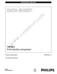 N74F521N Datasheet Cover