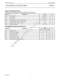 N74F534N Datasheet Page 4